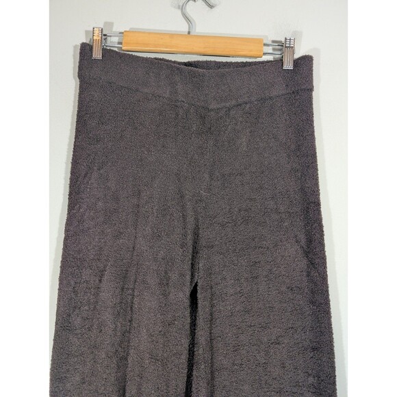 Barefoot Dreams Womens Brown Ribbed Rolled Edge Pants Sz S Comfort Lounge Casual - Picture 2 of 6